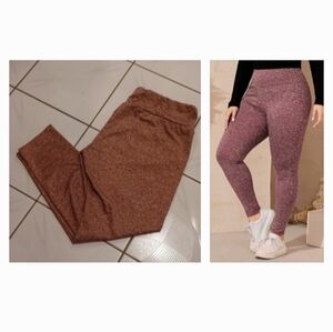 4/$80 Burgundy Mulvari Marled Leggings - Size 4XL (US20)